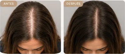 Resultado antes y después de Recuperación Capilar en SkinClinic Madrid